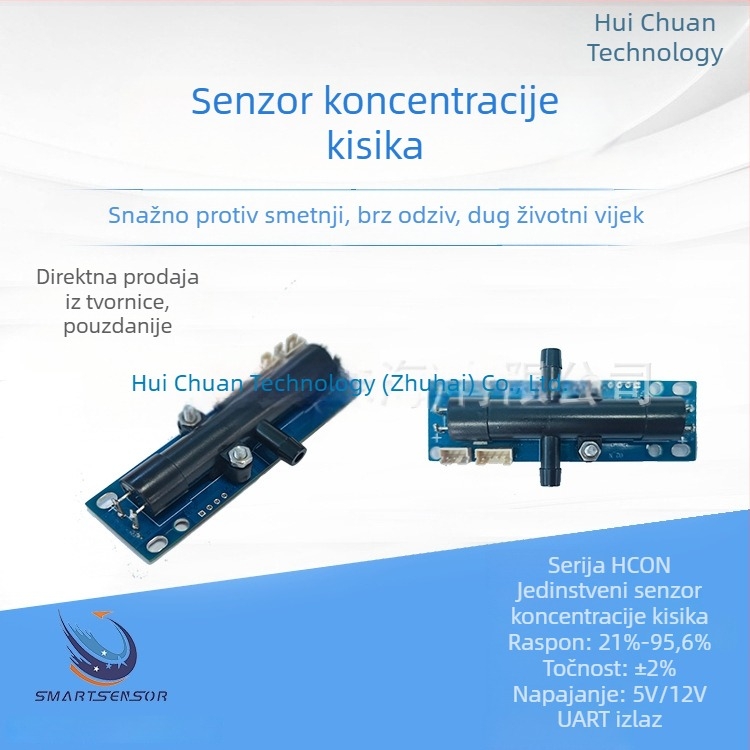 HCON ultrazvučni senzor kisika Hui Chuan Technology za generator kisika, kisikove komore i senzore protoka kisika