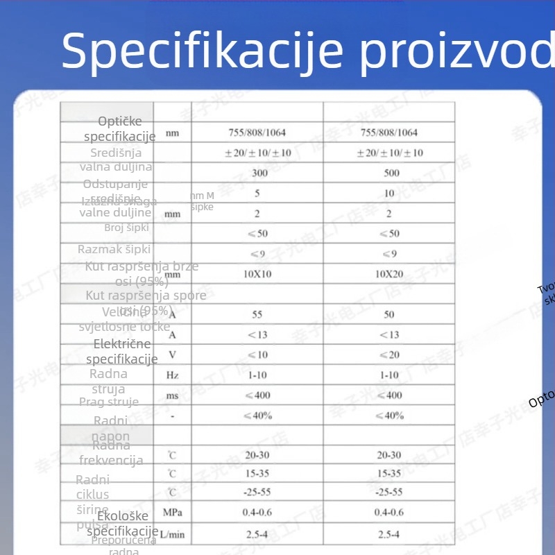808 laser za uklanjanje dlaka — ručica s ciljanom trakom, poluvodički laser 500W, dijelovi za mikrokanale za popravak