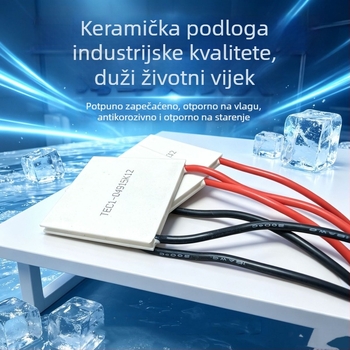 Industrijski modul za hlađenje TEC1-04915, polovodički termoelektrični čip, 5V 15A, 40×40 mm, 44 W