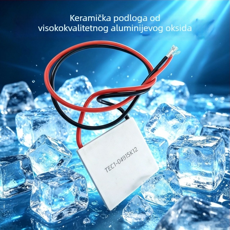 Industrijski modul za hlađenje TEC1-04915, polovodički termoelektrični čip, 5V 15A, 40×40 mm, 44 W