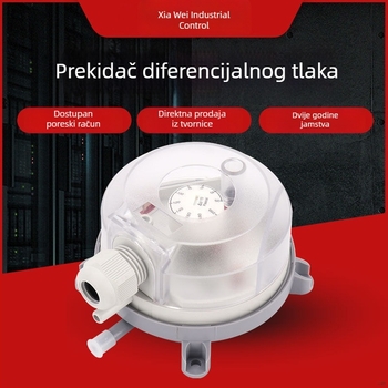 Prilagodljivi prekidač tlaka zraka s mikro-diferencijskim senzorom protoka plina i tlakomjerom