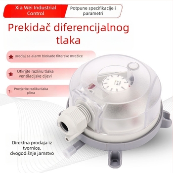 Prilagodljivi prekidač tlaka zraka s mikro-diferencijskim senzorom protoka plina i tlakomjerom