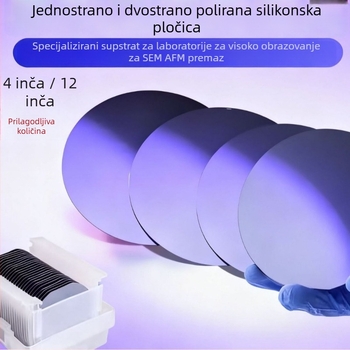 3-inčni silicijev wafer, jednoslojno poliran, dvostruka oksidacija 300 nm, visoke čistoće