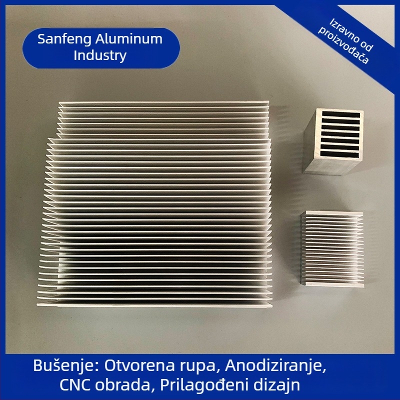 SF008 aluminijski profilni hladnjak, visokih performansi, prilagodljiv