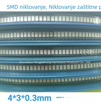 Niklovani list za točkasto zavarivanje, 4×3×0.3 mm; mangan čelični niklani; zaštitne ploče za baterije i LED rasvjetu, 20.000 komada