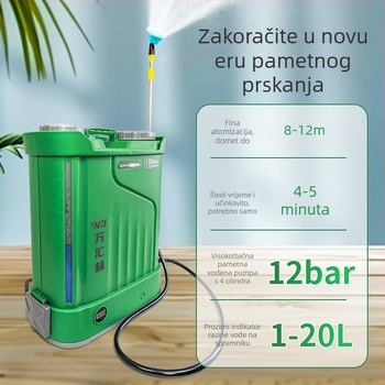 Potpuno automatski električni raspršivač za poljoprivredu, snažan četverocilindrični raspršivač visokog tlaka, multifunkcionalan, novi model
