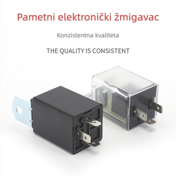 Automobilsko rele za bljeskanje s prozirnim kućištem, inteligentni LED, elektronički relej s 3 pinova