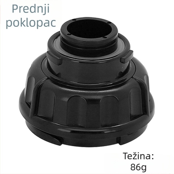 Pribor za horizontalni spori sokovnik: prednje kućište, unutarnji dijelovi i prednji poklopac
