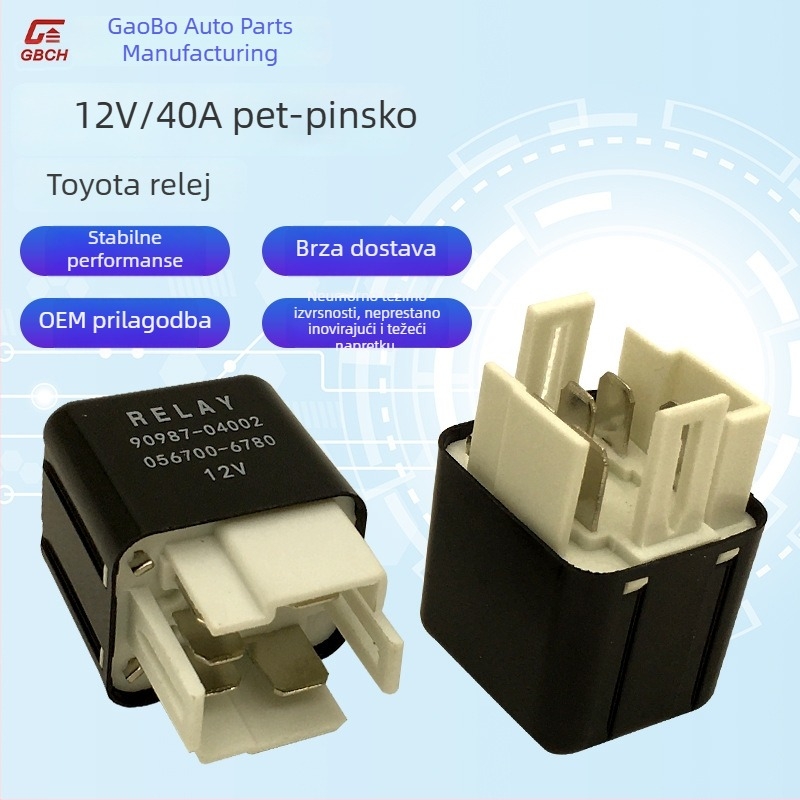 5-pinsko Toyota automobilsko rele, 12V/24V za ventilator hlađenja