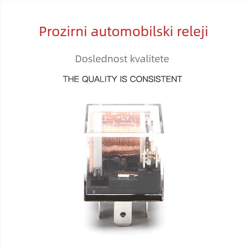Automobilski elektromagnetni relej, 4-pinski i 5-pinski, 12V/24V, 40A, bakrena zavojnica visokog protoka, DC