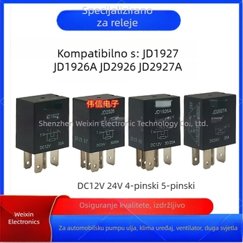 Automobilsko rele JD1926A/1927/2926/2927 za klimatizaciju, 12V/24V, 4-pin ili 5-pin, 30A/20A