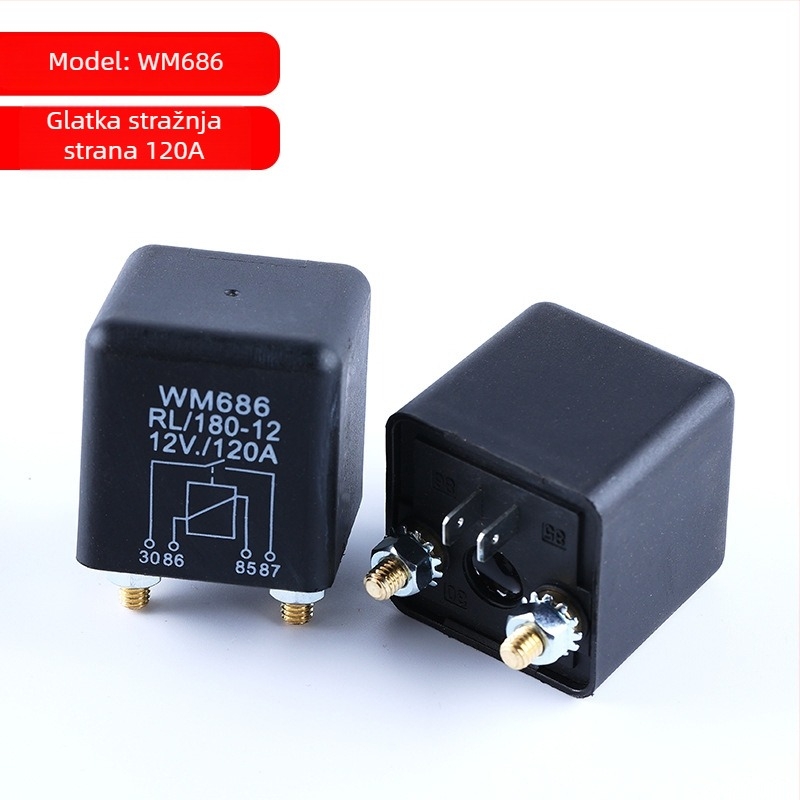 WM686 Auto Starter Relej, 100/200 A, Visoke snage, Visok napon, Normalno otvoren, 12V/24V Univerzalni relej