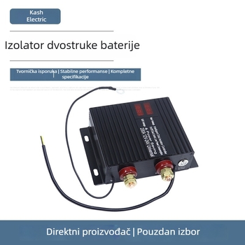 Izolator dviju baterija za automobil s pametnim relejem, 150A/200A/250A, 12V/24V, za kamp-prikolicu
