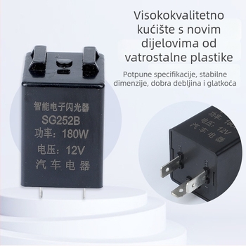 Auto relej za bljeskalicu 12V/24V za svjetla i LED nadogradnje motocikla