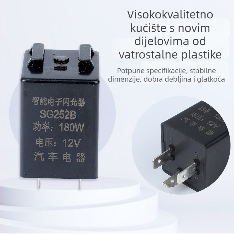 Auto relej za bljeskalicu 12V/24V za svjetla i LED nadogradnje motocikla