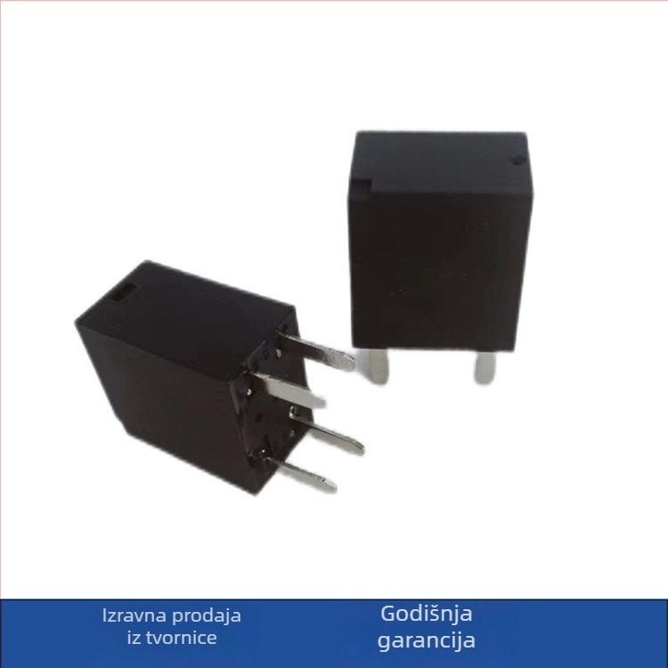 12V DC automobilno rele, kompaktno kvadratno, 4-pinsko i 5-pinsko