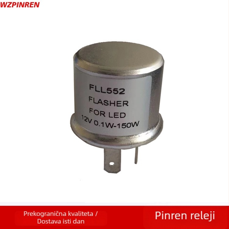 FLL552 LED bljeskalica s aluminijskim kućištem TF552/536 dvopolni elektronički bljeskalica za automobil