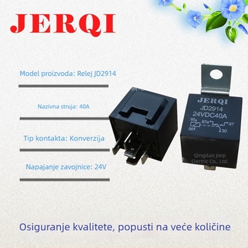 JD2914 24V 40A 5‑pin automobilni rele s plastičnim stražnjim kućištem
