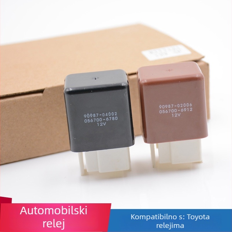 12V auto relej za farove, 4-pinski / 5-pinski, kompatibilan s Toyota, Hyundai, Jinbei, Ruifeng