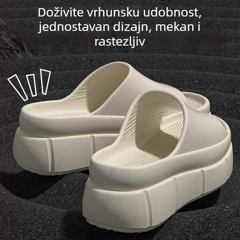 2025 nove EVA ženske sandale s mekom potplatom i visokim petom, svestrane i udobne