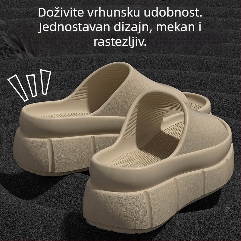 2025 nove EVA ženske sandale s mekom potplatom i visokim petom, svestrane i udobne