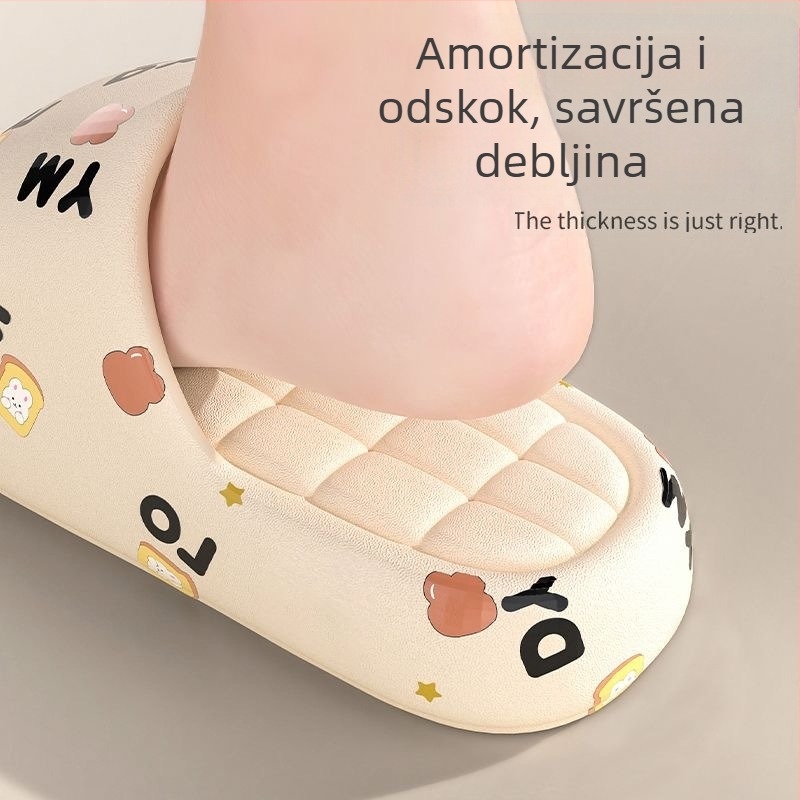 Ženske EVA papuče s motivom crtanih likova, ljetne unutarnje papuče s protukliznom podlogom