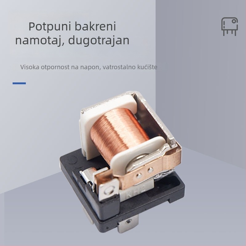 Automobilski rele JD1912, 80A, 12V/24V, normalno otvoreno, prozirno kućište, 4- ili 5-pinski, visok kapacitet struje