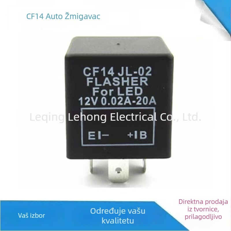 CF14 automobilska bljeskalica s LED s tri pina, 12V, 20A relej, visokoučinkovito inteligentno poboljšanje za motocikl CF13