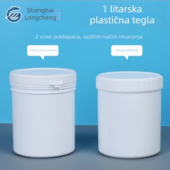 1 L plastična boca s unutarnjim poklopcem, 1000 ml plastična posuda za kemijske tinte, posuda za prašak s prehrambenim zatvaranjem