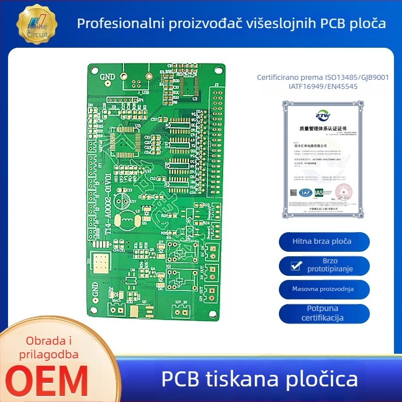 PCB za prototip s potapanim zlatnog premaza za višeslojne bakrene ploče
