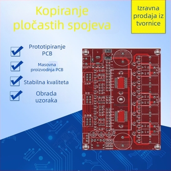 FR-4 vlaknasta PCB pločica, višeslojna pločica, ubrzano prototipiranje, spremno za zavarivanje