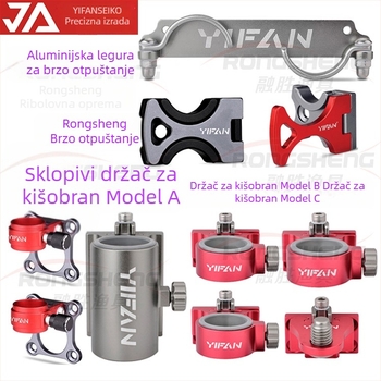 One Sail precizna stalk za kišobran s čvrstim aluminijskim legurama, držač za kutiju za ribolov, brzo kačenje, bočni vješak, sklopiva aluminijska držač za štapove