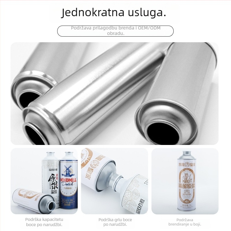 Limenka za hranu, debela, kapaciteta 1 L, okrugla, zatvorena, ravno otvor