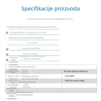TG8852BS Bežični serijski prijemni modul, niska potrošnja energije, pametni Wi-Fi i Bluetooth modul