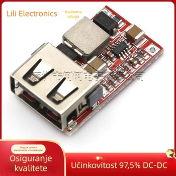 DC-DC pretvarač s učinkovitošću 97,5%, ulaz 6-24V, izlaz 5V 3A, automobilno USB punjač za telefon