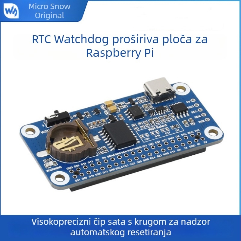 Weixue RTC watchdog proširena pločica za Raspberry Pi 4, generacija 4, visoko precizan čas i automatsko resetiranje
