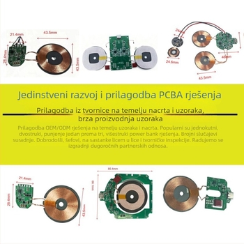 Qi certificirano bežično PCBA rješenje za bežično punjenje 15W/25W, razvoj magnetskog bežičnog modula za punjenje
