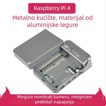 Kućište za Raspberry Pi 4 s kliznim magnetskim poklopcem i pasivnim hlađenjem, ARGON NEO CASE aluminijsko kućište