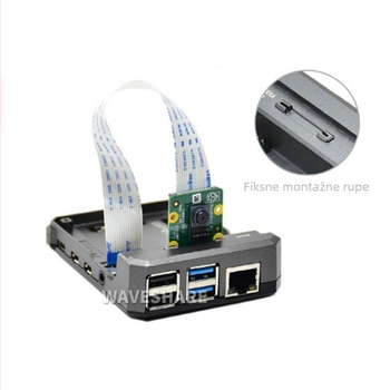 Kućište za Raspberry Pi 4 s kliznim magnetskim poklopcem i pasivnim hlađenjem, ARGON NEO CASE aluminijsko kućište