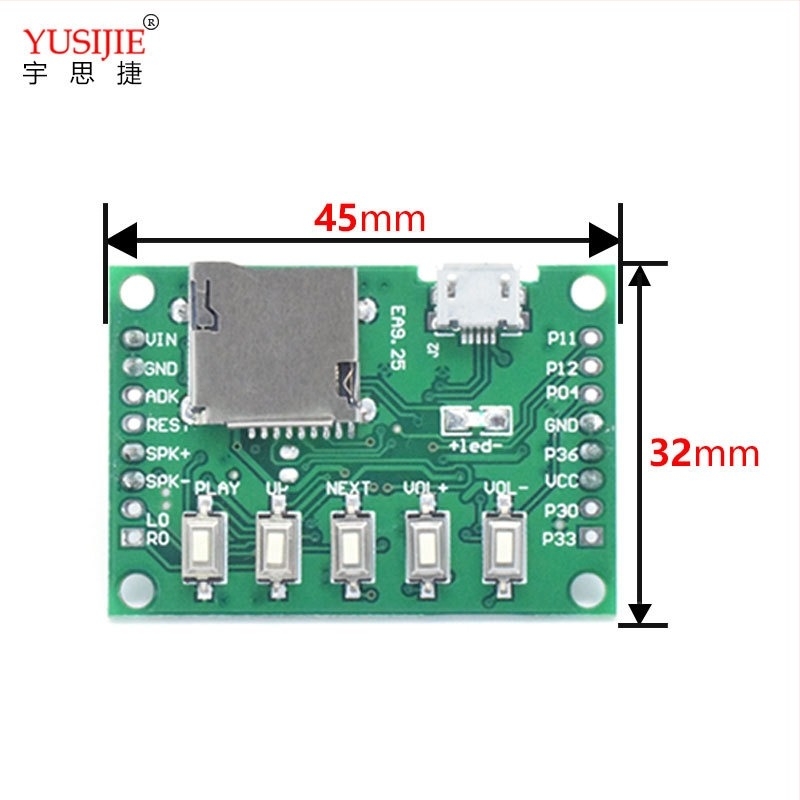 DIY MP3 glasovni modul s infracrvenim senzorom tijela, USB preuzimanje zvučnog signala, prilagodljiv glas