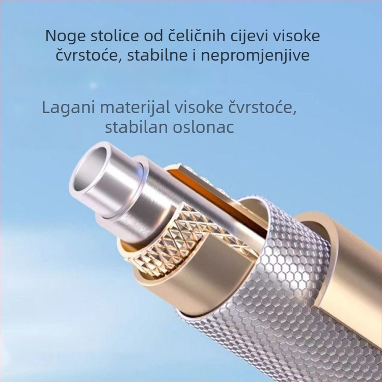Moon stolica s visokim naslonom za kampiranje na otvorenom, sklopiva stolica za crtanje i ribolov