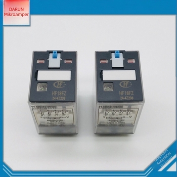 HF18FZ-24-4Z233 četverokanalno 14-pinsko rele s LED gumbom, 5 A