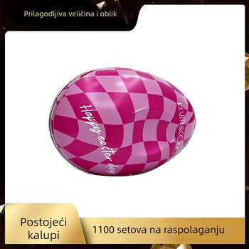 UV ispisana kutija od lima, prilagodljiva kutija za jaja i bombone, kvadratna limenka za pakiranje, 155×100×95 mm