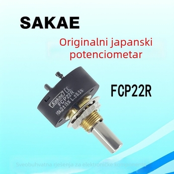 Sakae potenciometar FCP22R – dostupan u vrijednostima 1K, 2K, 5K, 10K, 20K, jednookretni