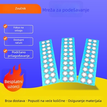 Metalna mrežica za podešavanje slušalica s ljepilom na stražnjoj strani, prašno i vodootporno, prozračna mreža za zvuk – dodatak