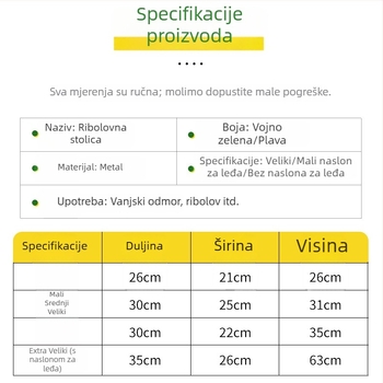 Prijenosna ribolovna stolica bez naslona, kompaktna sklopiva stolica s držačem za vanjsku rekreaciju