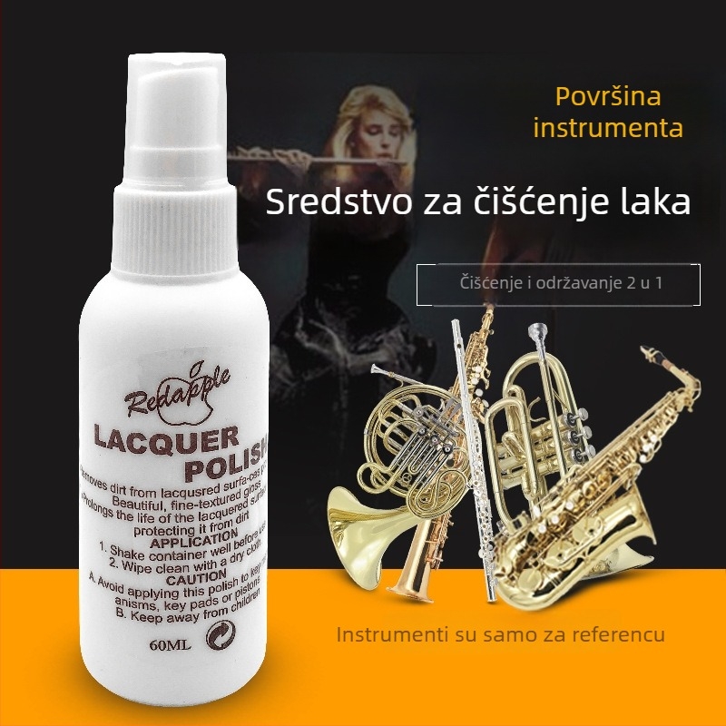 Tekućina za njegu površine glazbenih instrumenata – antioksidativno sredstvo za saksofon, trubu i flautu