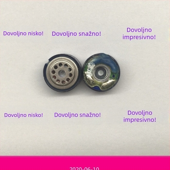Dvo-magnetski 10 mm zvučnik za Bluetooth i slušalice s dubokim basom