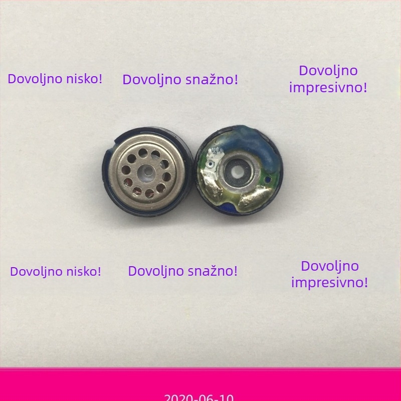 Dvo-magnetski 10 mm zvučnik za Bluetooth i slušalice s dubokim basom