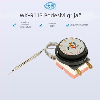 WK-R113 Prilagodljivi mehanički termostat za kuhinjsko posuđe i bojler za vodu, zaštita od pregrijavanja, 40–300°C